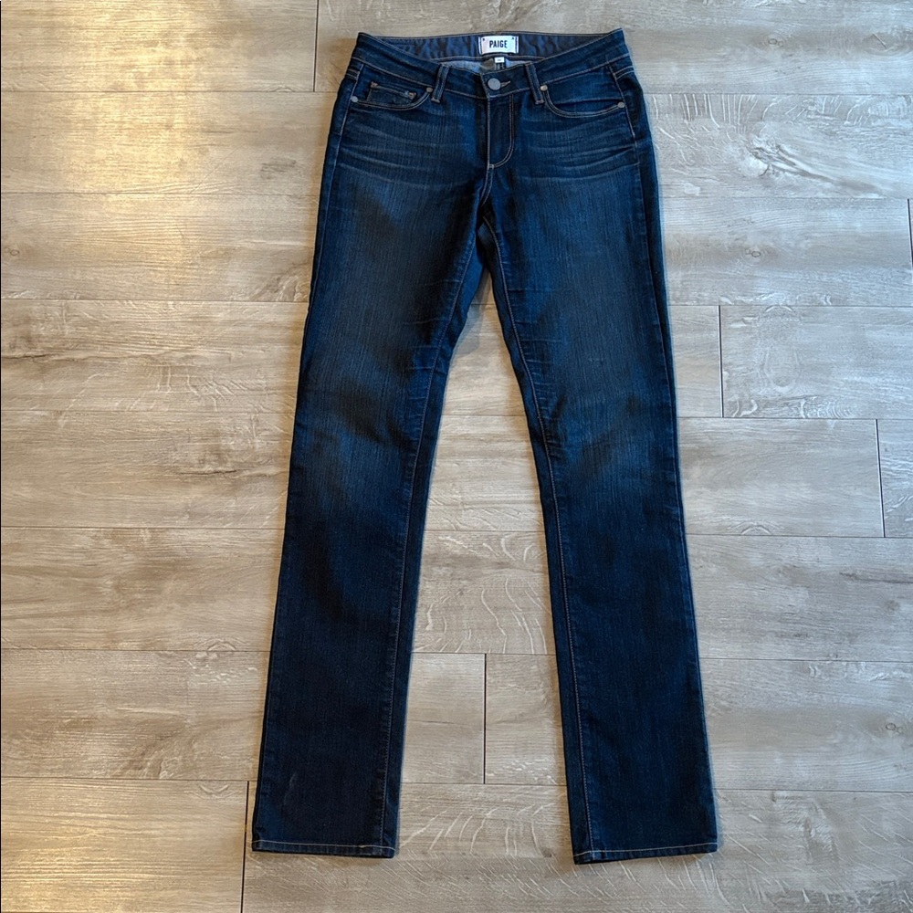PAIGE Skyline Straight Jeans Dark Wash Size 26 *Measures 29x33*